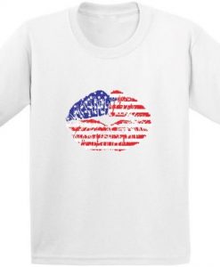 American Flag Lips T-shirt FD01