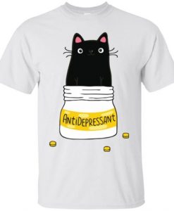 Antidepressant Cat Tshirt FD