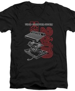 Atari 2600 V-Neck T-Shirt DAN