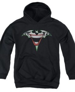 Joker Bat Logo Black Hoodie AV01