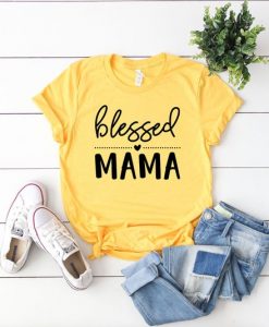 blessed momma T- shirt ER01