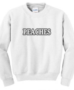 peaches font sweatshirt DAN