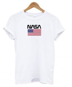American Flag NASA T shirt EL15N