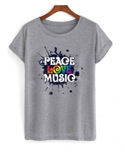 Peace, Love, Music Tshirt EL15N