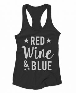 Red Wine And Blue Tanktop FD27N