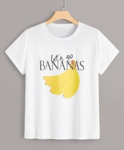 Banana Print Tee T-Shirt D9AZ