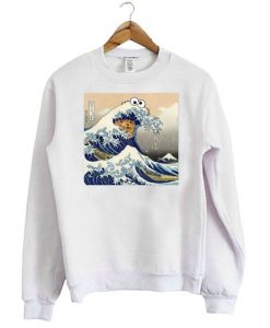 Cookie Monster Wave Sweatshirt AZ9D