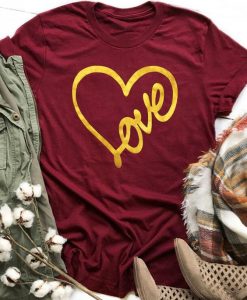 Valentine Love Heart T-Shirt ND13J0