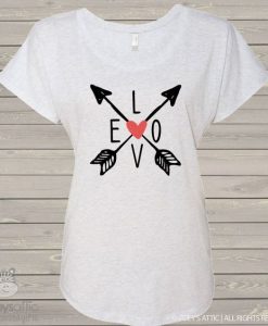 Valentine love arrow T-Shirt ND13J0