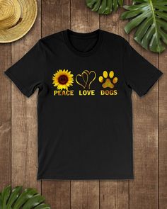 Peace Love Dogs Tshirt EL1F0