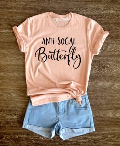 Anti-Social Butterfly Shirt ZR21JL0
