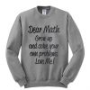 Dear math Sweatshirt AL11JL0
