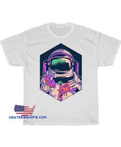Astronaut Eating Donuts T-shirt SD29JN1