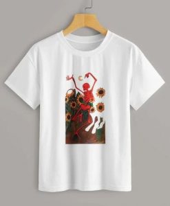 Skull Sunflower T-Shirt SR11M1
