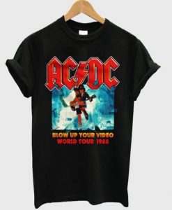 ACDC Blow Up Your Video World Tour 1988 T-shirt