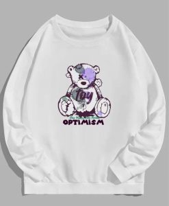 Optimism Bear Print Sweatshirt