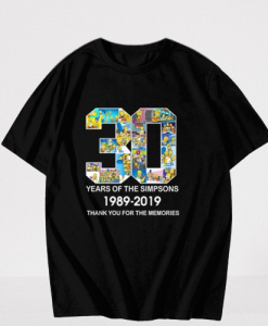 30 Years of The Simpsons-1989-2019 T Shirt TPKJ3