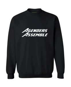 Agenders Assemble Meme Of Avenger Sweatshirt TPKJ3